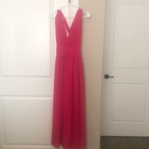 Evening gown, backless